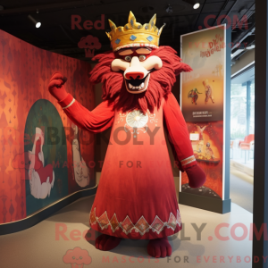 Mascot character of a Red...
