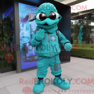 Mascottefiguur van een...