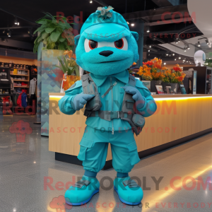Mascottefiguur van een...