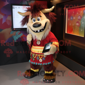 Maskot postava Yaka...