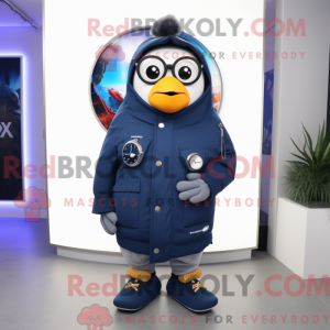 Mascot character of a Navy...
