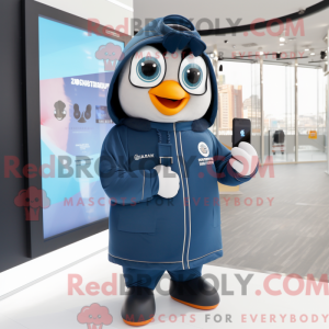 Mascot character of a Navy...