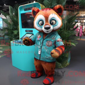 Mascot character of a Teal...