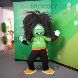 Mascot character of a Green...