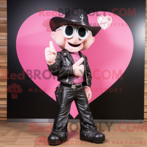 Mascot character of a Pink...