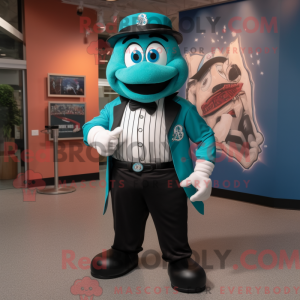 Mascot character of a Teal...
