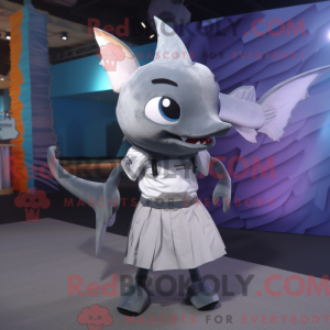 Mascot character of a Gray...