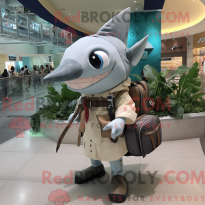 Mascot character of a Gray...