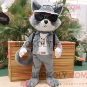 Mascot character of a Gray...