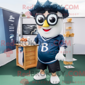 Mascot character of a Navy...