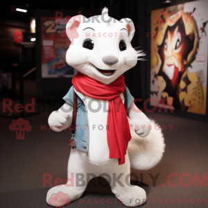 Mascot character of a White...