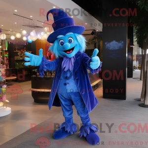Mascot character of a Blue...