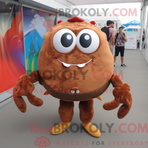 Mascot character of a Brown...