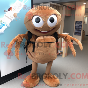 Mascot character of a Brown...