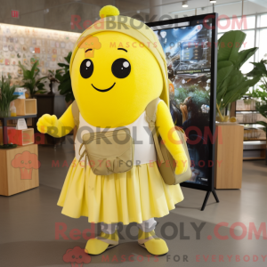Maskotkarakter af en citron...