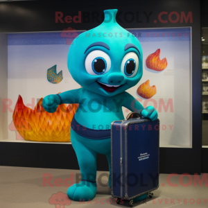 Postava maskota Teal Fire...