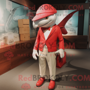 Mascot character of a Red...