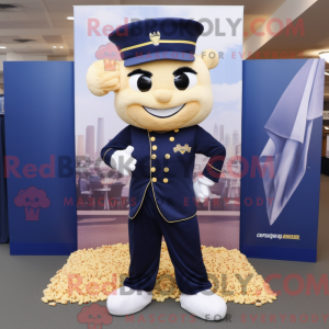 Maskotfigur af en Navy Pop...
