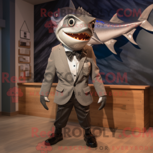 Mascot character of a Gray...