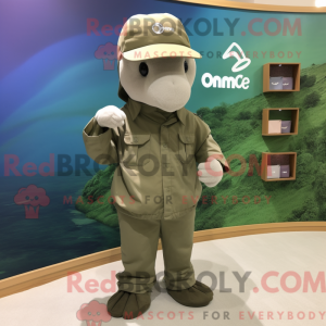 Mascot character of a Olive...