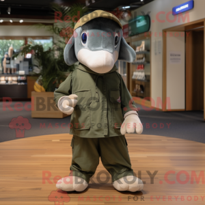 Mascot character of a Olive...