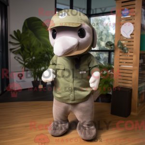 Mascot character of a Olive...