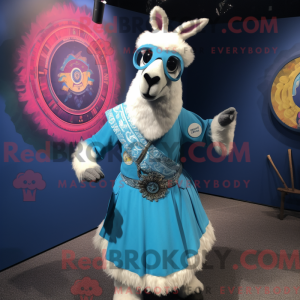 Mascot character of a Blue...