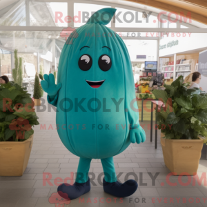 Mascot character of a Teal...