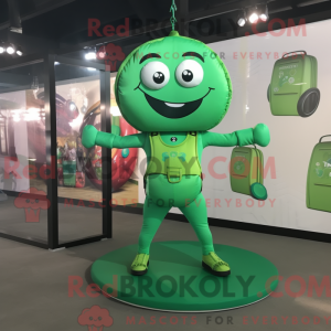 Mascot character of a Green...