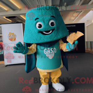 Mascot character of a Cyan...