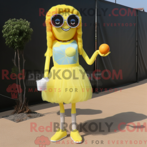 Mascottefiguur van een...