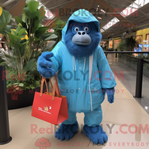 Mascot character of a Blue...