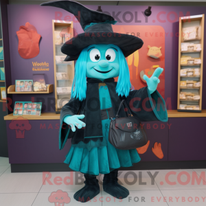 Postava maskota Teal Witch...