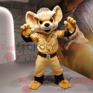 Maskottchen einer goldenen...