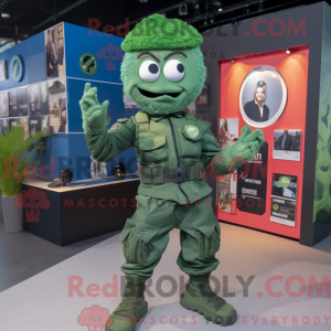 Mascot character of a Green...