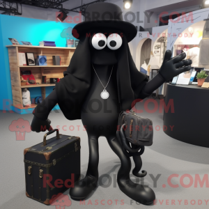 Maskottchen eines schwarzen...