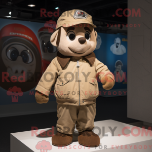 Mascot karakter van een Tan...