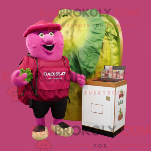 Máscara de cor magenta...