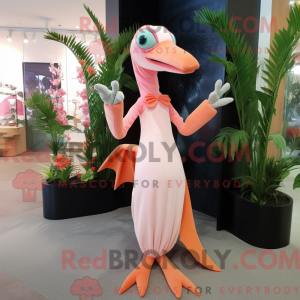 Mascot character of a Peach...