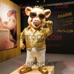 Mascot character of a Gold...