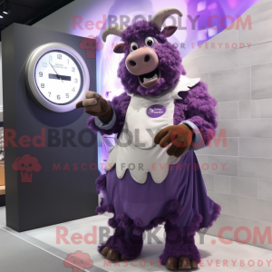 Postava maskota Purple Beef...
