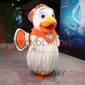 Mascot character of a White...
