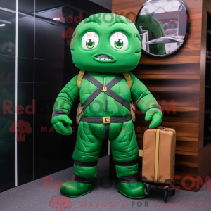 Mascot character of a Green...