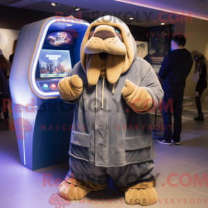 Mascot character of a Navy...