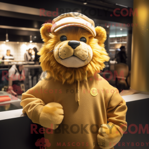 Maskottchen eines goldenen...