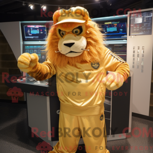 Maskottchen eines goldenen...