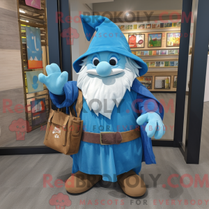 Maskottchen eines blauen...