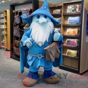 Mascot character of a Blue...
