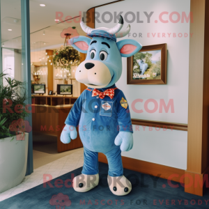 Mascot character of a Blue...