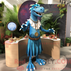 Mascot character of a Blue...